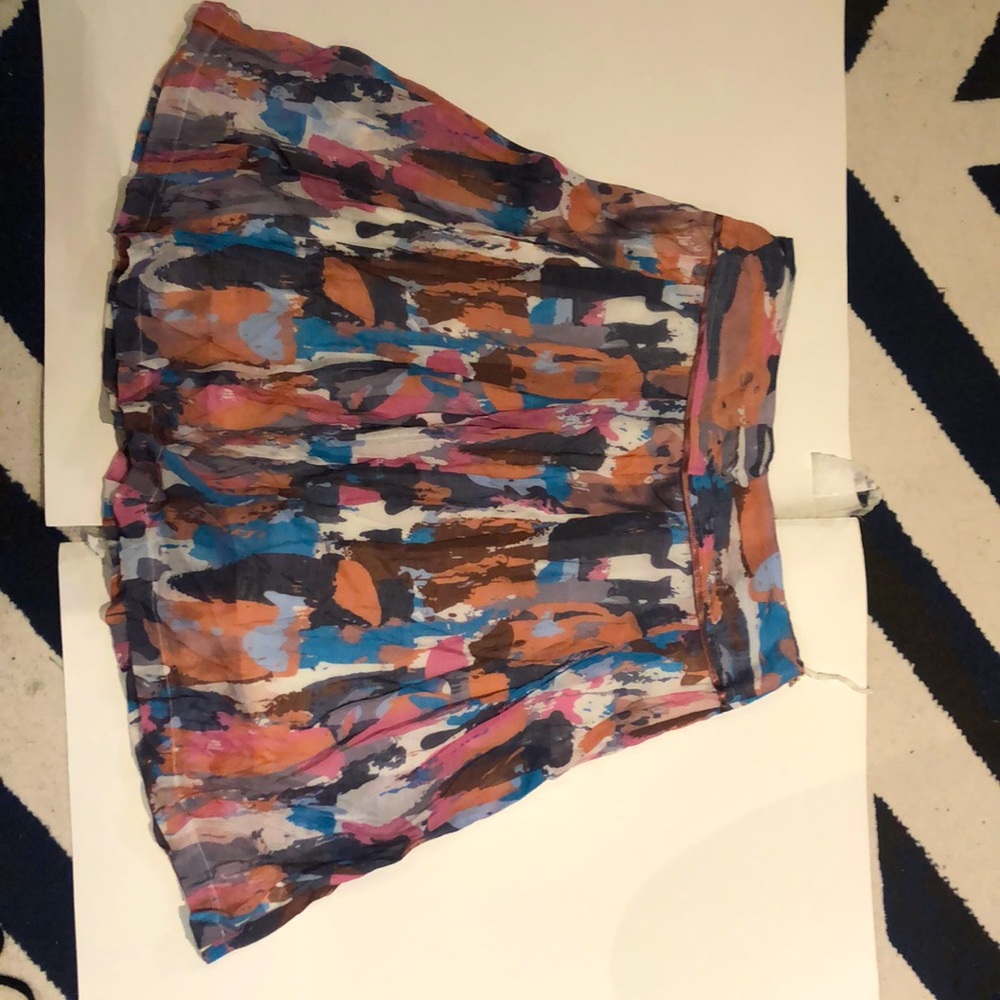 Abstract Summer Skater Skirt LG